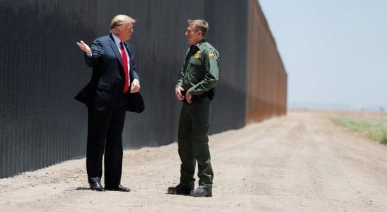 Donald Trump at Border Wall