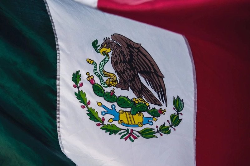 a Mexican flag